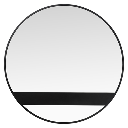 VARALUZ Cadet 30-In Round Accent Mirror In Black 4DMI0115